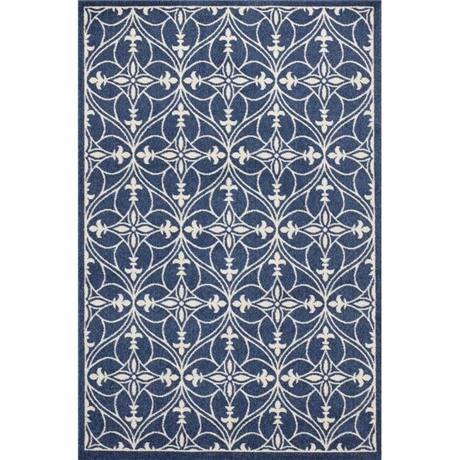 HomeRoots 354072 5 ft. 3 in. x 7 ft. 7 in. UV-Treated Polypropylene Denim Area Rug