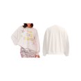 thumbnail image 2 of FOCUSNORM Pull de Noël Ample pour Femmes Imprimé Lettre Strass Manches Longues Col Rond Sweat-Shirt, 2 of 7