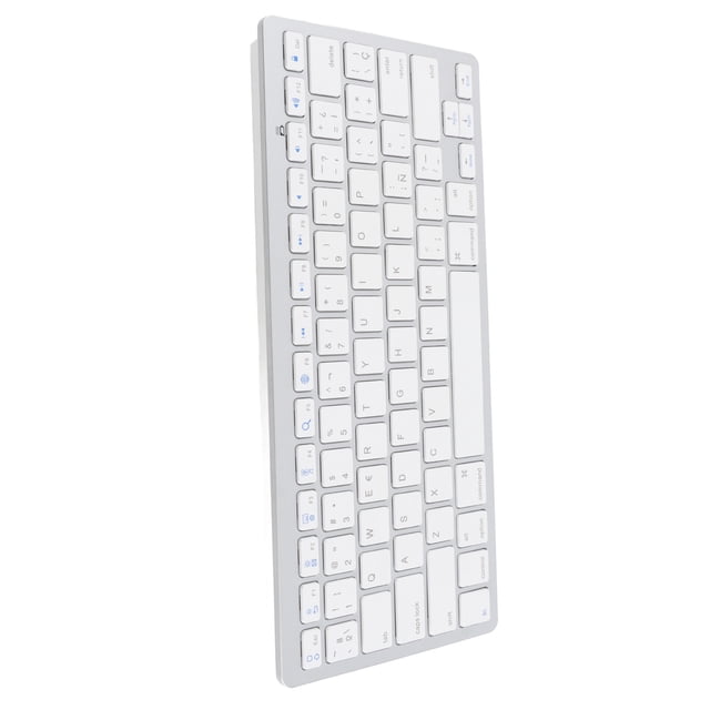 Universal Multi Device BT Keyboard Ultra Slim Compact Wire Less BT Keyboard, Ultra Thin Bilingual Universal for PC Laptop, Computer Desktop Laptop Surfaces Tablet Smartphone
