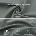 thumbnail image 3 of REGALWOVEN Brushed Microfiber Pillowcase Body Pillow Pillowcase, Jumbo Grey, 3 of 8