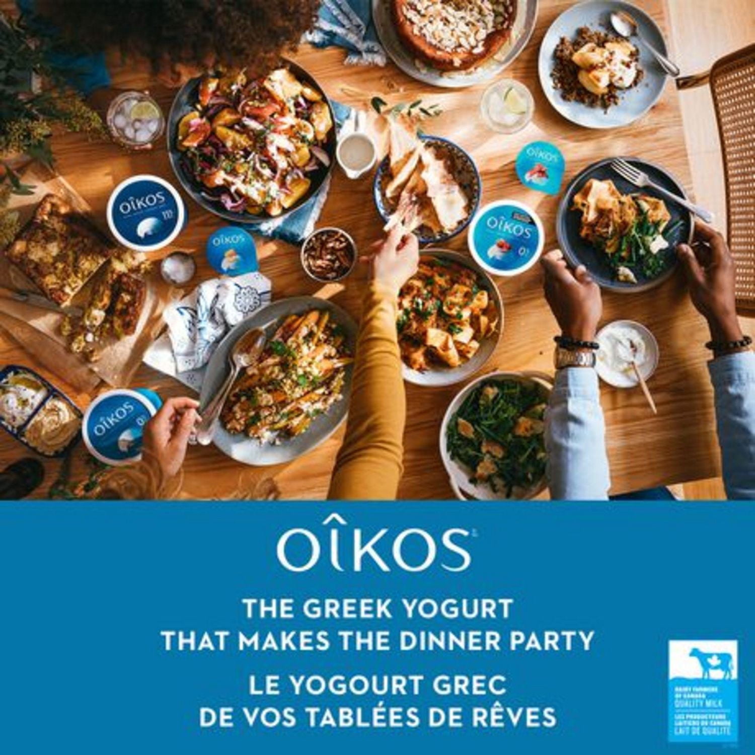 Oikos Yogourt Grec sans gras, Nature, 2% M.G., sans sucre ajouté