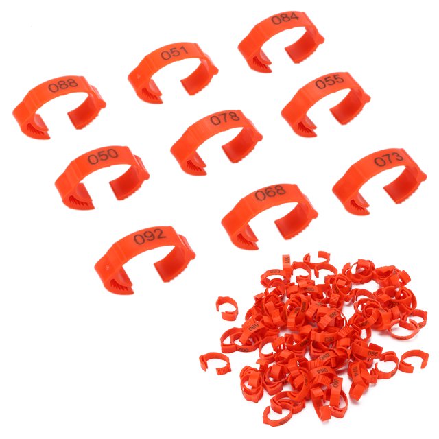Poultry Leg Bands, Six Card Slots Retractable Used Flexibly Distinguish Different Varieties Chicken Foot Rings For Outdoors For Poultry For Daily For Home