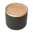 thumbnail image 2 of Anko Small Black Ribbed Canister, 2 of 7