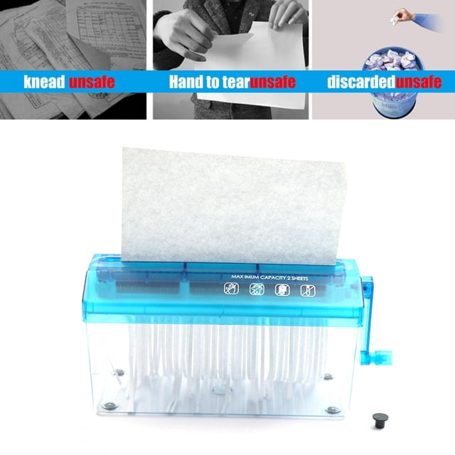 MINI Shredder, Easy Carry A4 Office Supplies Manual Shredder, For Office Study