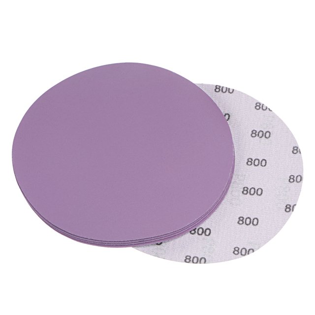 Unique Bargains 5 Pack 6-Inch Purple Sanding Discs 800 Grits Hook & Loop Professional Aluminum Oxide Sandpaper