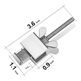 thumbnail image 1 of Upgraded Portable Door Lock, Heavy Duty Metal Door Locker for Extra Home Security, Adjustable Travel Door Security, 1 of 5