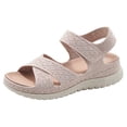 thumbnail image 2 of IUJSOY Walking Sandals for Women Lightweight Mesh Open Toe Comfort Footbed Platform Beach Shoes, 2 of 8