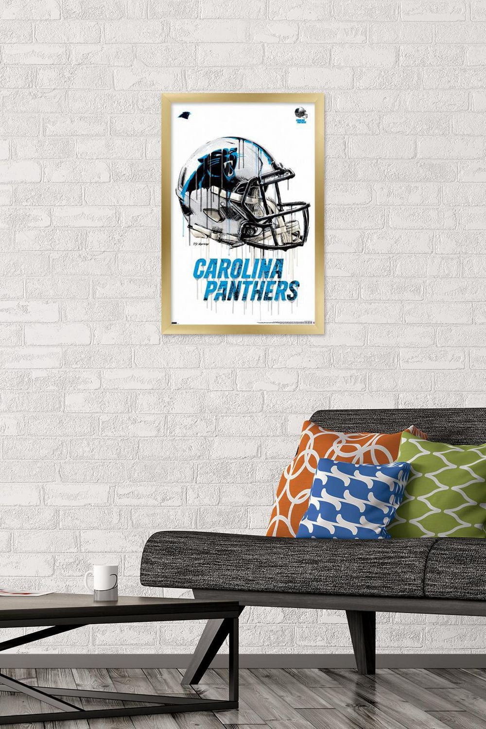 NFL Carolina Panthers - Drip Helmet 20 Wall Poster