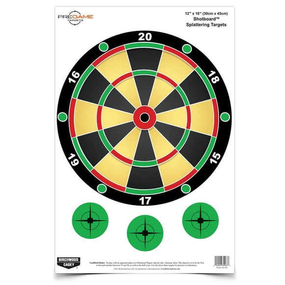 Birchwood Casey Pregame 12" X 18" Shotboard Target