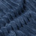 thumbnail image 4 of BEDELITE Fleece Blanket Queen Size - 3D Ribbed Jacquard Soft and Warm Decorative Fuzzy Blankets - Cozy Fluffy Plush Lightweight Throw Blankets for Couch Bed Sofa(Navy Blue 90x90 inches), 4 of 5