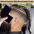 thumbnail image 1 of 1/4Pcs Barber Color Hairline Enhancement Card Beard Lineup Shaping Tool Men Hairline Guide Beard Facial Hair Styling Trimming Edging Shaping Template, 1 of 8