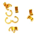 thumbnail image 3 of S SERENABLE 10 Pieces Aluminum Clip Cable Housing Hose Guide for Road Various Gold, 3 of 9