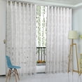 thumbnail image 2 of EGNMCR Rideaux, Rideaux pour Chambre 1 PCS Vignes Feuilles Tulle Rideau de Porte Fenêtre Panneau Drapé Voilage Foulard Cantonnières Rideau, 2 of 3