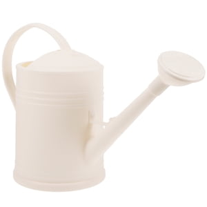 Raindrops Ergonomic White Indoor Watering Can Made from Stable Plastic for Houseplants and Garden Plants