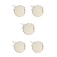 thumbnail image 1 of relayinert 1/2/3/5 Confort et Durabilité des Chaises Coussin Rond Doux et Confortable beige 5 Pcs, 1 of 6