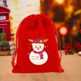 thumbnail image 1 of Meitianfacai Christmas Flannel Bag Christmas Apples Candy Packaging Bag Christmas Gift Bag Drawstring Bag Flannel Small Bag With Drawstring 7.87x5.91in, 1 of 6