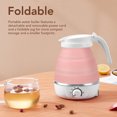 thumbnail image 3 of Electric Kettle, Foldable 0.6L 600W Heat  Rust Proof Portable Electric Kettle For Travel Home Use Hot Water US Plug 110V, 3 of 8