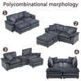 thumbnail image 4 of Noble House Modern Large Modular 2 Seat Sofa, Comfortable Cloud Style Combination Couch for Living Room,Gray, 4 of 8