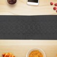 thumbnail image 3 of IH Casa Decor Vinyl Table Runner 54" Diamond Band Black - Set of 2, 3 of 3