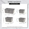 thumbnail image 2 of Design Imports Z01537 Small Rustic Bronze Chicken Wire Aqua Liner Basket - Set of 3, 2 of 7