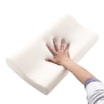 thumbnail image 4 of Orthopedic Memory Foam Pillow, Adjustable Firmness Support, Contoured Neck Relief, for Side/Back Sleepers, Travel/office Use, Pressure-Relieving Material, Memory Foam Construction, JACSZPA, 4 of 8