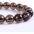 thumbnail image 2 of Natural Smoky Quartz Gemstone 10mm Round Beads Stretch Bracelet 7 Inch Unisex, 2 of 2