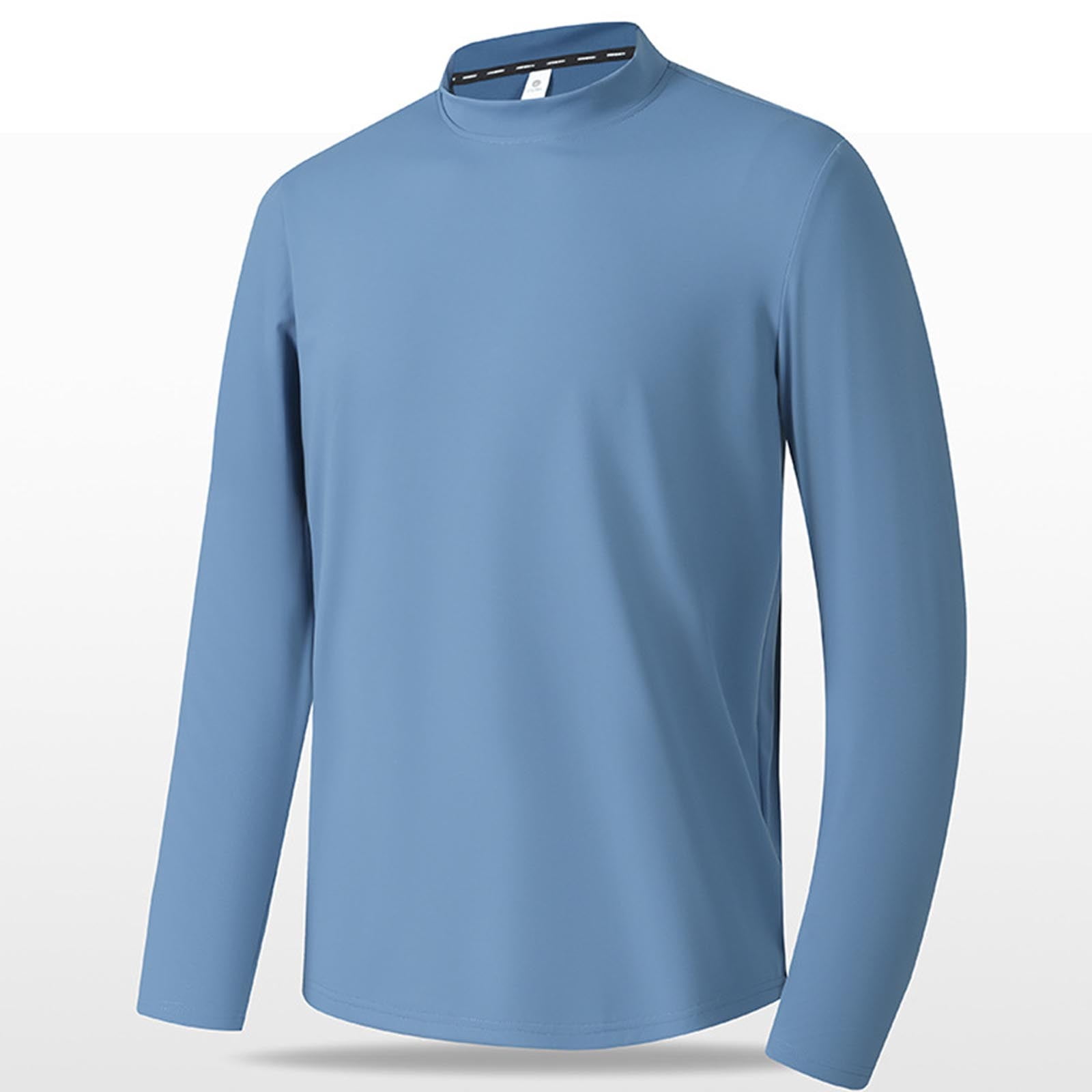 AherBiu Linen Shirts for Men Long Sleeve Button down Stand Collar Beach Casual Fall Shirt