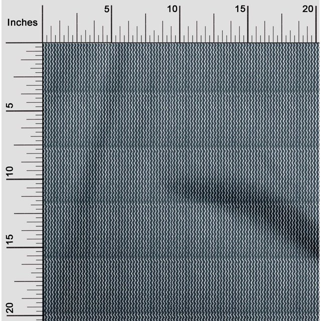 oneOone Cotton Poplin Fabric Chevron Block Print Fabric By Yard 42 Inches Wide