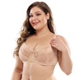 thumbnail image 2 of MesaSe Women‘s Plus Size Signature Lace Unlined Underwire Bra with Added Support, 2 of 7
