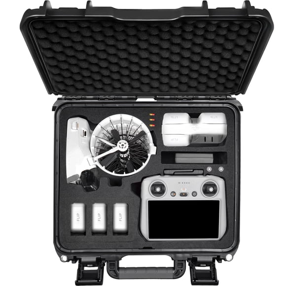 Lekufee Portable Waterproof Hard Case for DJI Flip Drone,DJI Flip Fly More Combo,DJI RC 2,DJI RC N3/RC N2,Battery(8 pcs),Charging Hub and other Accessories(Case Only)