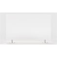 thumbnail image 2 of Pemberly Row Plastic 24"x24" Partition Extender with Tape in Frosted White, 2 of 4
