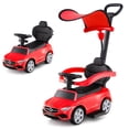 thumbnail image 1 of Costway Kids Ride on Push Car Mercedes-Benz Licensed 3-in-1 Sliding Car Red, 1 of 11