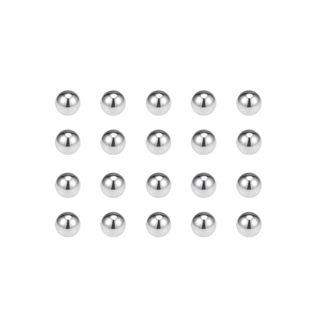 Unique Bargains Billes de Roulement 9 mm, Billes de Précision en Acier Inoxydable 304 G100, Lot de 50