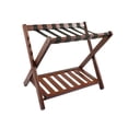 thumbnail image 3 of Xuanheng Folding Luggage Rack Suitcase Stand 68x45x55cm Multifunctional Storage Shelf Brown, 3 of 8