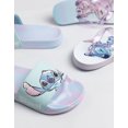 thumbnail image 2 of Disney Lilo & Stitch Girls Multicoloured 2 Pack Multi Character Slider Slippers (4 UK Child), 2 of 7