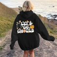 thumbnail image 2 of WEAIXIMIUNG Sweat à Capuche pour Femmes Mode Décontractée Lettres Imprimées devant et derrière Sweat à Capuche Décontracté Ample, 2 of 7