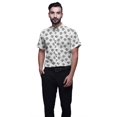 thumbnail image 1 of BESTMAN Slim Fit Shirts For Men Button Down Short Sleeve Printed Shirts For Boys, 1 of 5