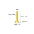 thumbnail image 2 of Unique Bargains Brass Hex Bolts, M8x35mm 3 Pack Fully Thread Grade 4.8 Machine Screws, 2 of 4