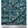 thumbnail image 2 of Soimoi Rayon Fabric Leaves & Floral Block Print Fabric by The Yard 42 Inch Wide, 2 of 3