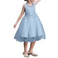 thumbnail image 1 of Robes de Fille Formelles Sans Manches Robe de Bal pour Tout-Petits Robe en Tulle Robes de Princesse pour Filles 9-10 Ans, 1 of 4