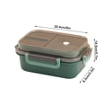 thumbnail image 2 of EGNMCR Double-layer Lunch Box Sealed For Office Workers, Separated By Compartments, Bento Box That Can Be Heated In The Microwave For Students, Lunch Box With Tablewar Lunch boxs, 2 of 2