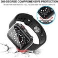 thumbnail image 4 of KOMI 2-Pack for Apple Watch Series 9/8/7/6/5/4/Series SE/SE 2 41mm All-around Screen Protector Case, Tempered Glass Screen Protector Case Ultra-thin for iWatch 41mm Protection Cover -Clear, 4 of 5