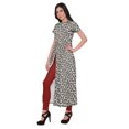 thumbnail image 2 of Moomaya Printed Kurta Front Slit Tunic Tops Women Summer Wear Ladies Kurti, 2 of 5