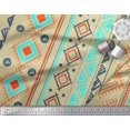 thumbnail image 2 of Soimoi Poly Georgette Fabric Aztec Geometric Printed Craft Fabric by The Yard 42 Inch Wide, 2 of 3