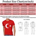thumbnail image 2 of GDREDA T-Shirt pour Homme Imprimé Thème Dinde T-Shirt Décontracté Col Rond T-Shirt Manches Courtes T-Shirt à Rayures Chemise à Manches Longues pour Homme, 2 of 4
