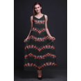 thumbnail image 3 of Bimba Robe Maxi à Bretelles Spaghetti Sans Manches pour Femmes en Rayonne Teinture sur Nœuds Imprimée - Très Petit, 3 of 5