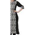 thumbnail image 3 of Moomaya Kurtis Droits Imprimés pour Femmes, Col en V, Manches Retroussables, Kurta Tunique, 3 of 6
