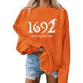 thumbnail image 2 of EGNMCR Chandails à Capuche pour Femmes, Chandails pour Femmes, Chandail d'Halloween Femmes Citrouille Café Chandails Graphiques Mignons Chandails d'Halloween Automne Chandail Col Rond Femmes Blouse, 2 of 6