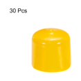 thumbnail image 3 of Unique Bargains 30 Pcs Capuchons d'Extrémité en Caoutchouc 25mm Couvre-Vis en PVC Vinyle Protecteur de Filetage de Vis Capuchons Ronds pour Tablette en Fil Jaune, 3 of 5