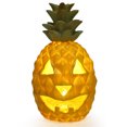 thumbnail image 3 of Pineapple Lantern - Yellow Light Halloween Pineapple Lantern Decoration Resin Pineapple Lantern with Inner Light, 3 of 8